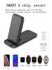 15W Foldable 3-in-1 Wireless Charger for Apple Phones, Watches, and Earbuds