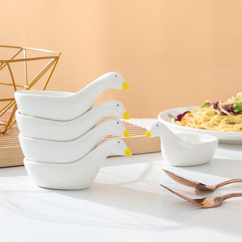 Evropské keramické nádobí Bílý lžíce Miska Talíř na svačinu s kaviárem Ovocný podnos Restaurace Kuchyně Keramické nádobí Miska Talíř