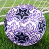 1PC Purple Floral Galactic Star Kaleidoscope Soccer Ball Size 5 Football Machine Sewn Indoor/Outdoor Universal Football A40