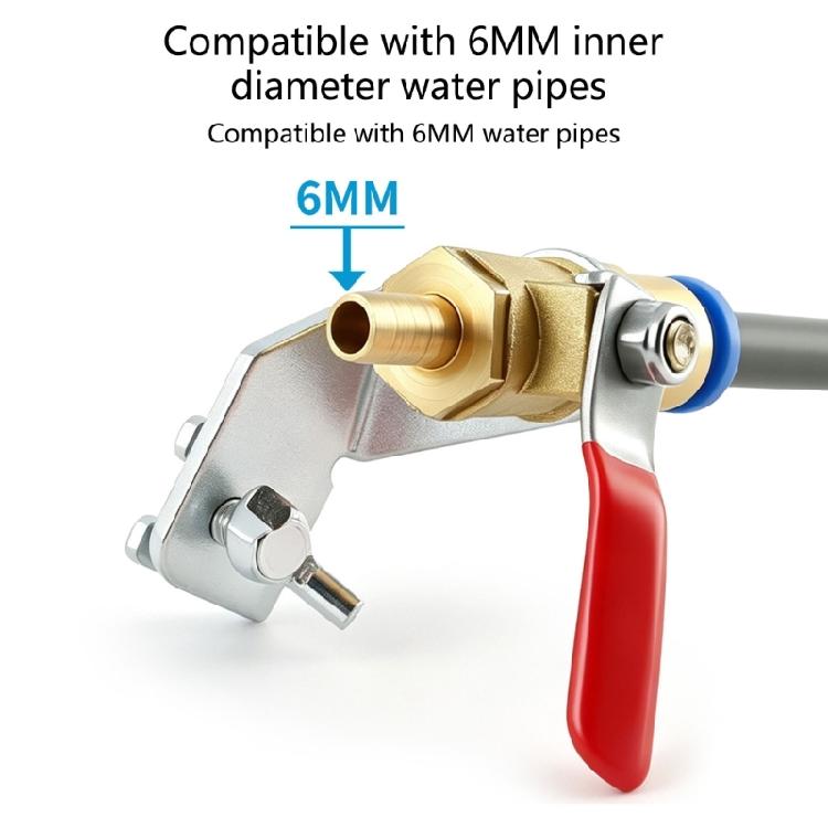 Metal Body Water Sprinkler Nozzle Attachment for Cutting Machine Work, Wet Cutting Dust Reduction Part for Concrete and Metal Cutting Tasks