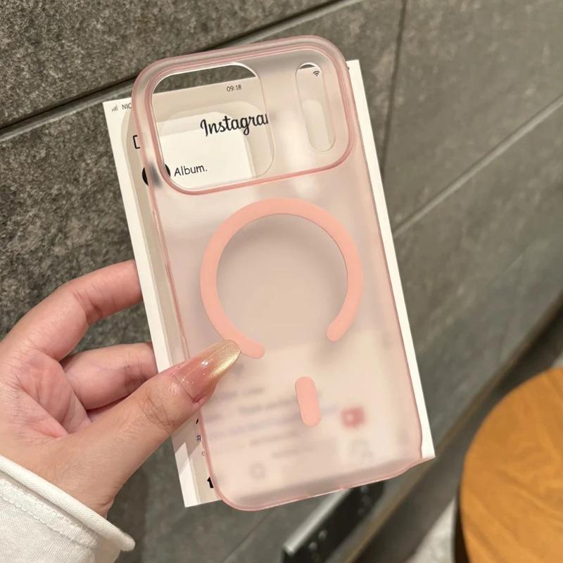 Luxury Matte Clear For Magsafe Wireless Charging Case For iPhone 17 Air 16 15 14 Plus 13 12 Pro Max Hard Ultra Thin Magnet Cover