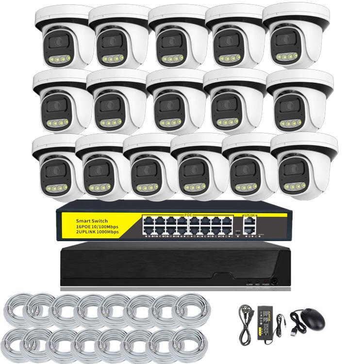 16-Channel Cross-Border PoE IP Camera Surveillance Kit with NVR System