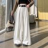 Women's Spring 2025 French-Style High-Waisted Wide-Leg Suit Pants
