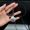 New Bead Summer Seaside Vacation Conch Shells Starfish Pendant Long Adjustable Necklace for Women Bohemian Vintage Accessories