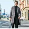 Herren Britischer Herren Wollmantel Langärmliger Wollmantel Herbst und Winter