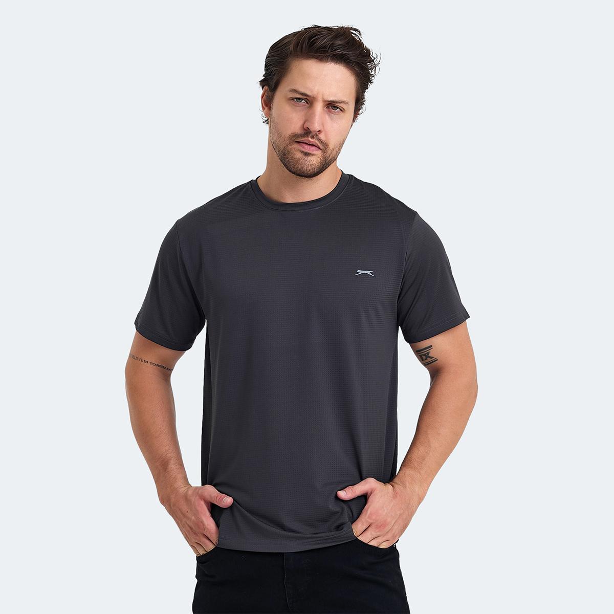 

OSWIN-Темно-серая мужская футболка M темно серый