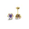 6,5 mm Moissanit-Ohrstecker mit Netzmuster, klassische Damenohrringe, zarter Schmuck, D VVS1