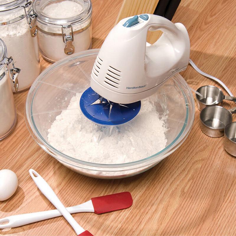 Der Rührschüsselschutz deckt Töpfe ab und schützt vor Spritzern. Verhindert das Verschütten von Silikonspritzern