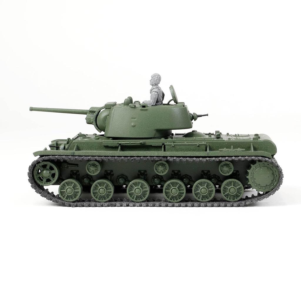 PLATZ Waltersons WW2 Soviet Heavy Tank 1942 Model Cast Turret 1942 Western Front Plastic Model WS55015R 1/72 KV-1 (Tank)