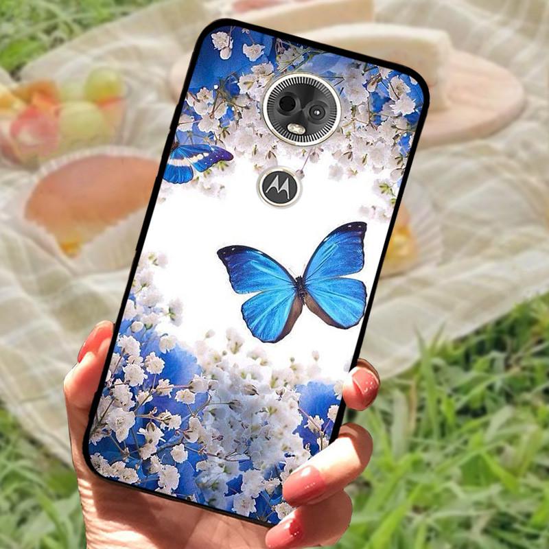 Etui Silikonowe Miękkie Odporne na Wstrząsy TPU Tylna Pokrywa dla Motorola Moto E5 / E5 Play EU / E5Plus / E5 Plus Capa E5Play E 5 Marmur