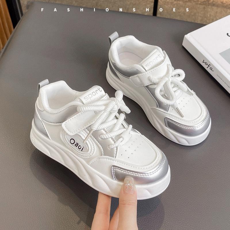 Children's board shoes spring and autumn girls' shoes casual shoes boys microfiber casual non-slip soft-soled sports shoes tide foreign trade