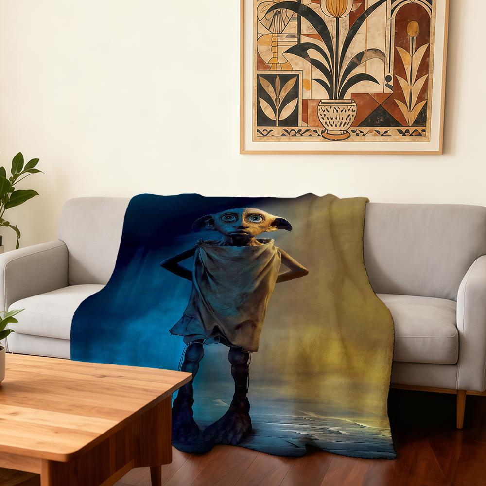 

Film H-Harry P-Potter Dobby Cute Blanket Super Warm Comfortable Plush Throw Blanket Child Home Sofa Bedroom Gift 30x40in
