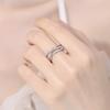 2026 Double Curve Geometric Opening Ring Women's Ins Niche Design Sense Cold Wind Temperament Versatile Premium Ring