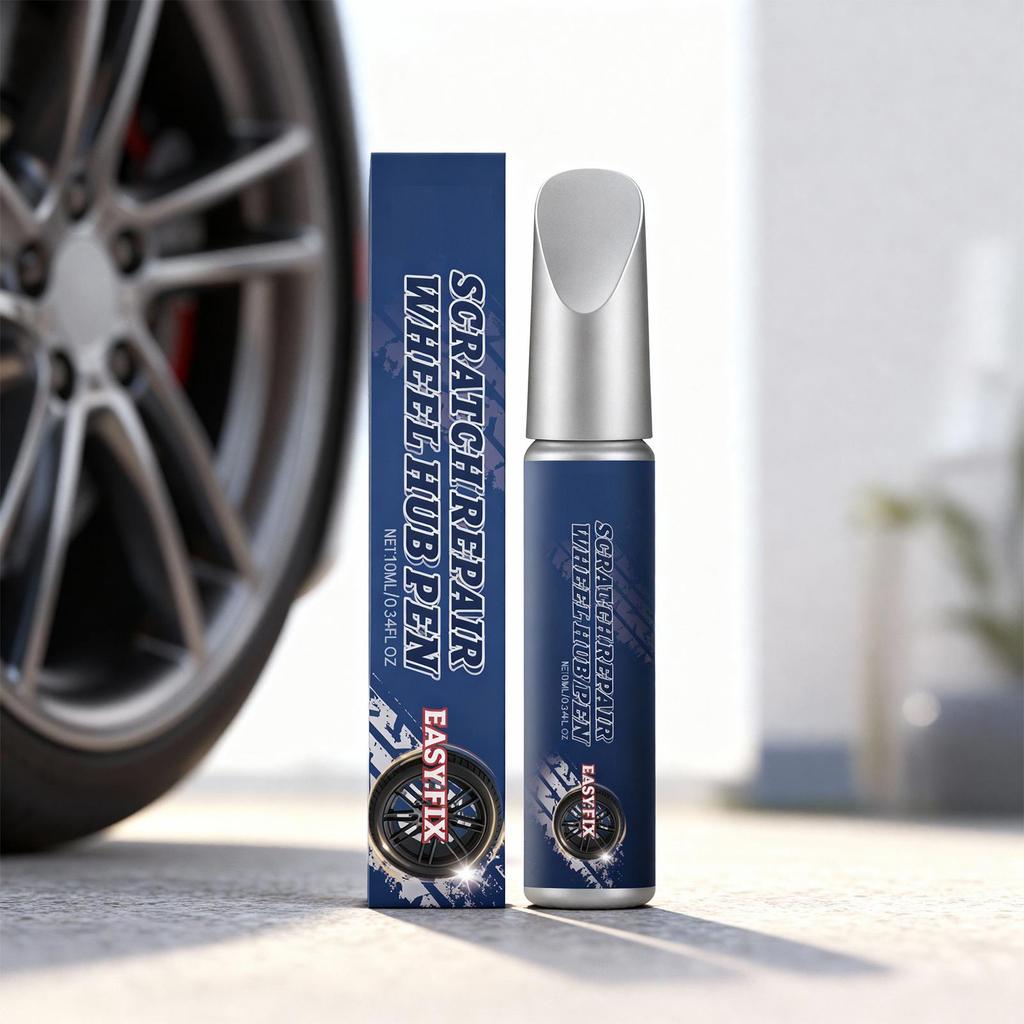 Tinta para Jante de Carro 10ml Caneta de Reparação de Riscos de Precisão Removedor de Riscos de Jante de Precisão Para Casa Garagem Oficina Danos Menores no Veículo
