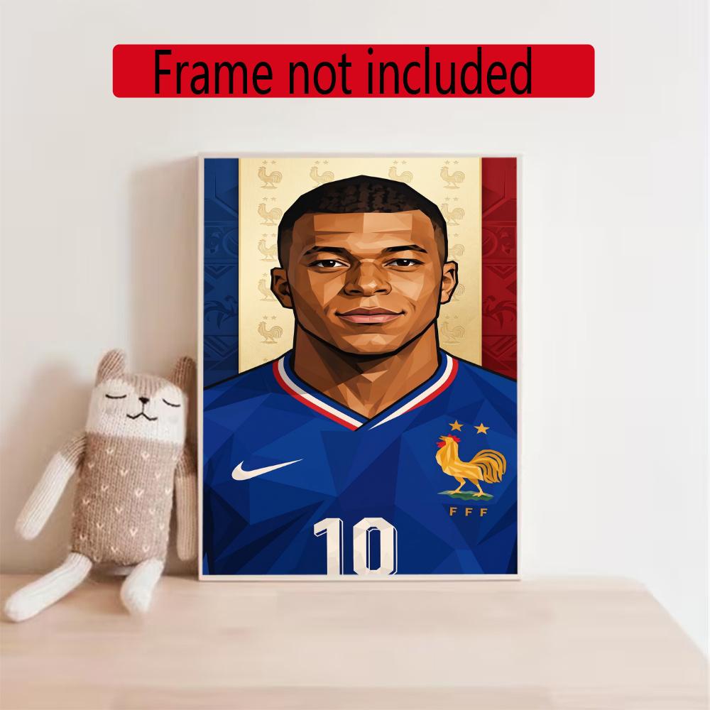 Mbappe 5D Diy Diamond Painting Round Diamond Diy Frameless Holiday Artwork Suitable For Home Office Wall Decoration