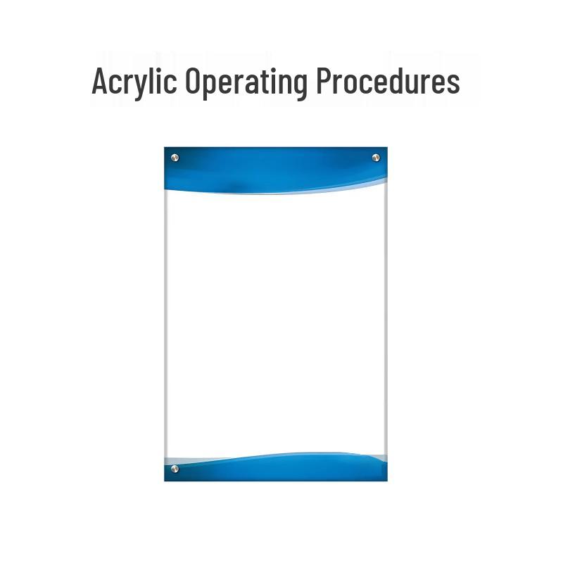 Acrylic Operation Procedure Sign, 60x90cm 60cmX90cm