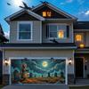 2DFLAT 2D Flat, 2D Door Curtain Banner, 1pc Extra Large Halloween Garage Door Cover Banner, Vibrant And Durable, Yzb