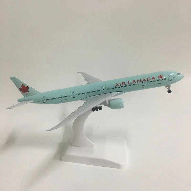 1/400 Model Planes Canada 777 B777 Metal Aircraft Model Plane Toy Replica with Landing Gear Aviation Simulation Collected Gift