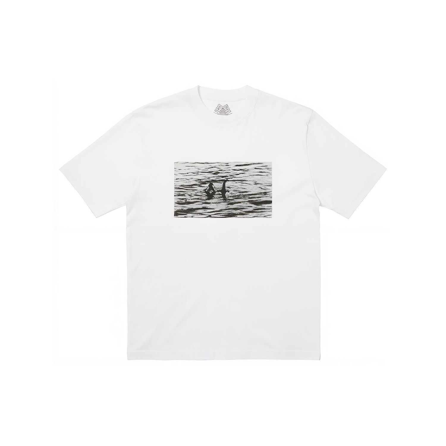 Palace Футболка Nessie белая унисекс-топы P25TS076 S