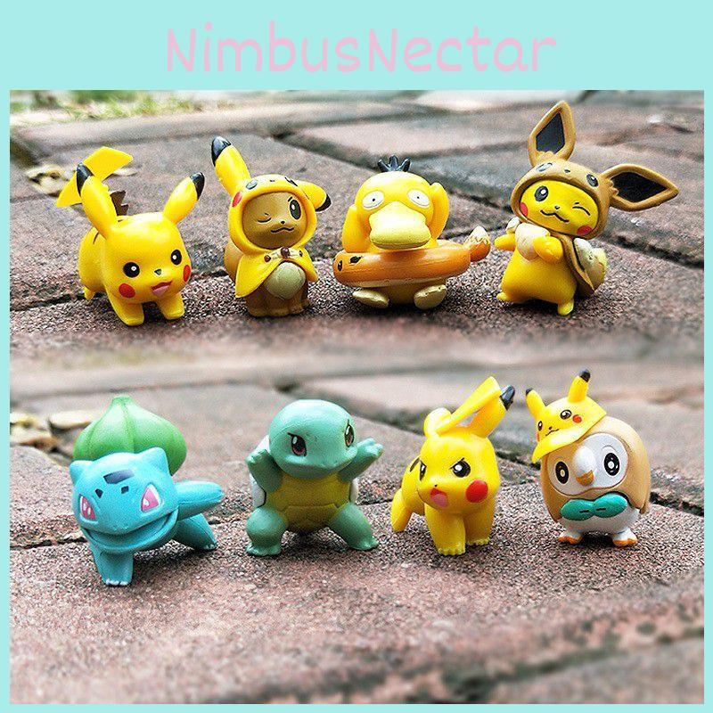 Multicolor 8-piece Pokemon Pikachu Figures Set Ideal For Fans Of All Ages!