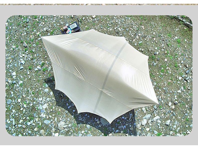 Pogrubiony Namiot Zadaszenie Zewnętrzne - Czarno-Srebrny Klej Osłona Przeciwsłoneczna na Piknik, Kemping, Grill i Ochrona przed Deszczem.