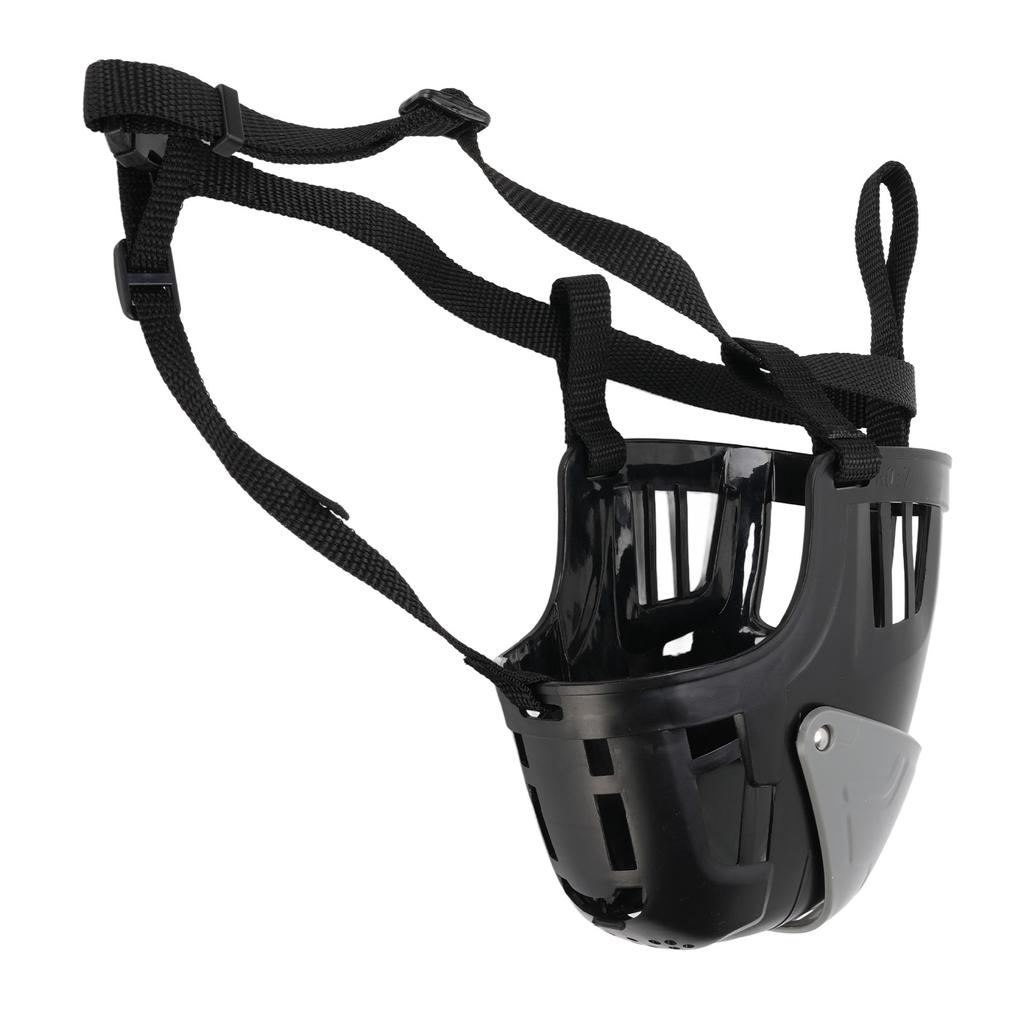 Dog Muzzle Anti Biting Prevent Barking Adjustable Breathable Plastic Dog Mouth Cover Cage