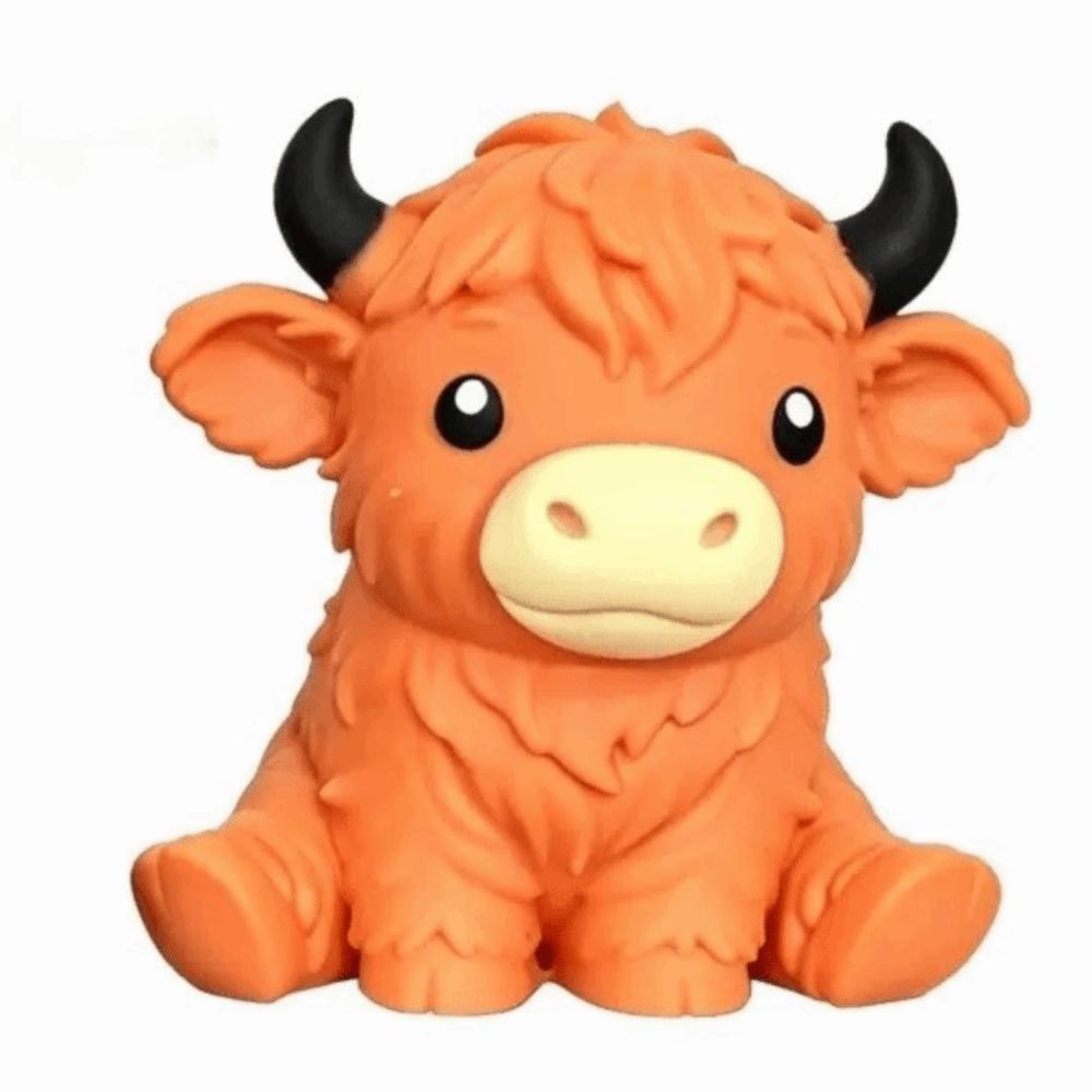 Squeeze Highland Cow Squishies Toy Slow Rising Highland Cow Sensory Toy Kids Gifts