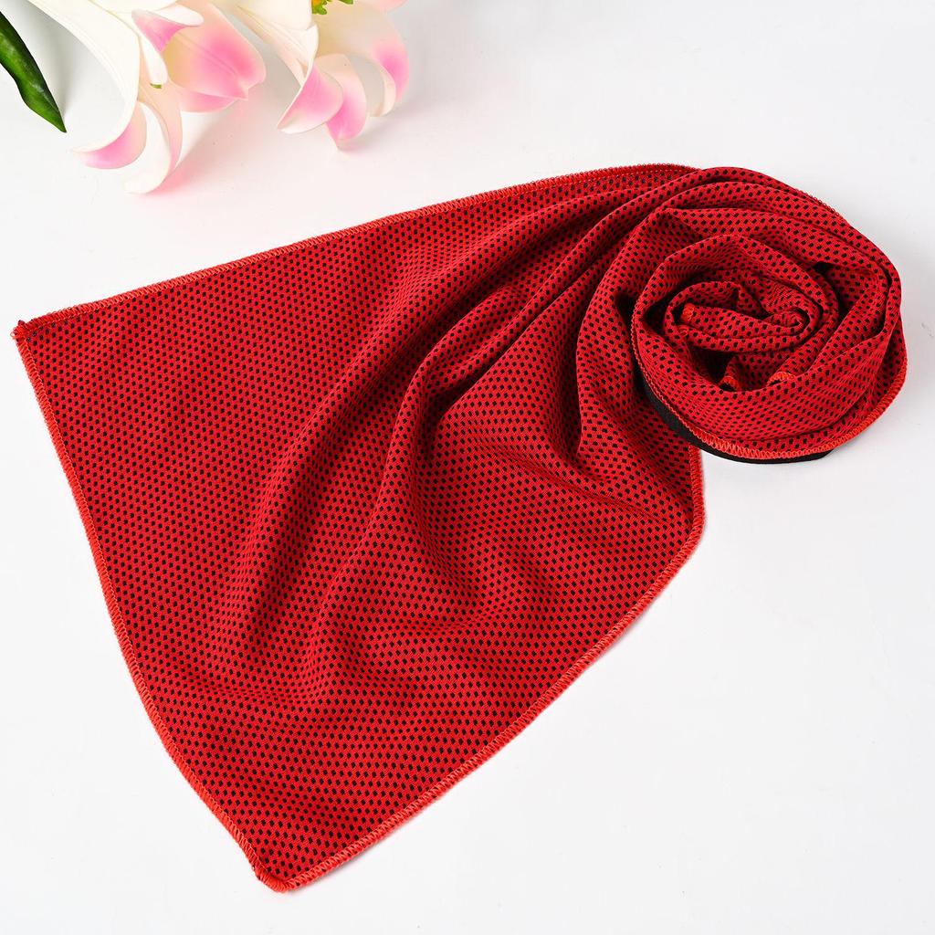 Serviette de Sport Rafraîchissante en Soie Glacée - Séchage Rapide, Logo Personnalisable, Parfaite pour le Fitness au Printemps et en Été