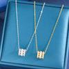 Korean Style Zircon-Studded Luxury Slim Waist Necklace with Fresh Design Clavicle Chain