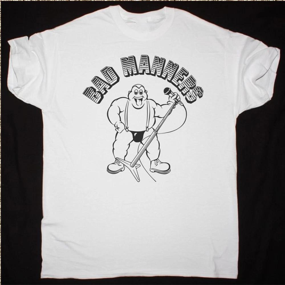Bad Manners 2024 BAD MANNERS SKA N B WHITE NEW WHITE Tee Shirt S-4XL MR454 XXL