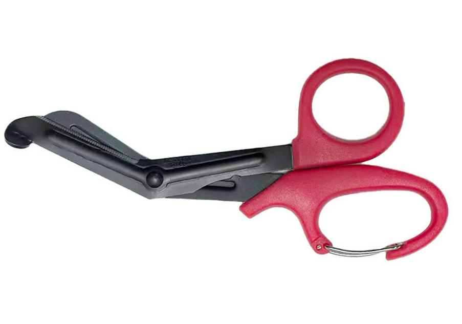 Stainless Steel 19CM Scissors: Gauze, Canvas, EMT Bandage, Curved Tip, Tape.