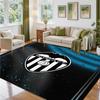 Valencia FC Design Crystal Velvet Rug Soft Decorative Mat for Bedroom Entrance