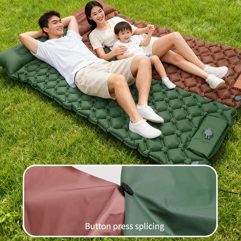 Lightweight Sleeping Air Mattress Ultralight Built In Inflator Pump Outdoor for Camping Hiking Travel