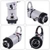 Flexibler Schlauch Wasserhahn Handbrause Mischbatterie Shampoo-Erlebnis Silber Kompletter Installationssatz Sanfter Wasserfluss