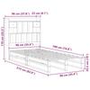 Solid Wood Bed with Shelf Without Mattress 90 X 190 Cm Pine