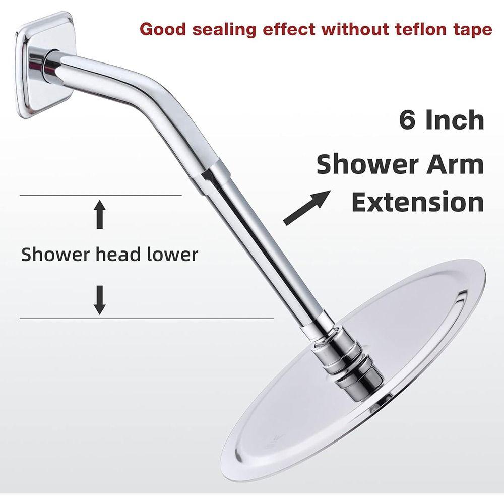 

6 Inches Extension Tube Stainless Steel Shower Bracket New Bathroom Accessories