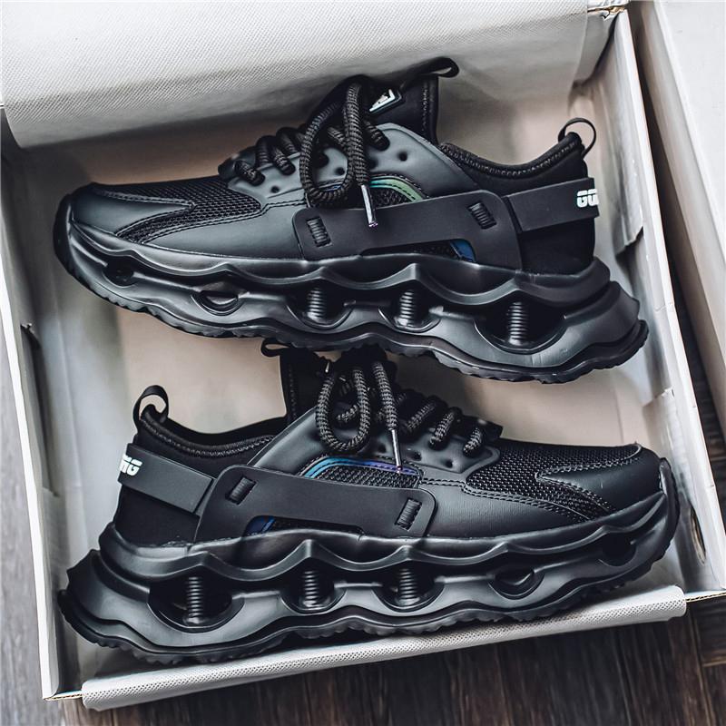 Men's Shoes Summer New Thick-soled Heightening Dad Shoes Mesh Breathable Men's Casual Shoes Student Sports Shoes Trendy Shoes Men