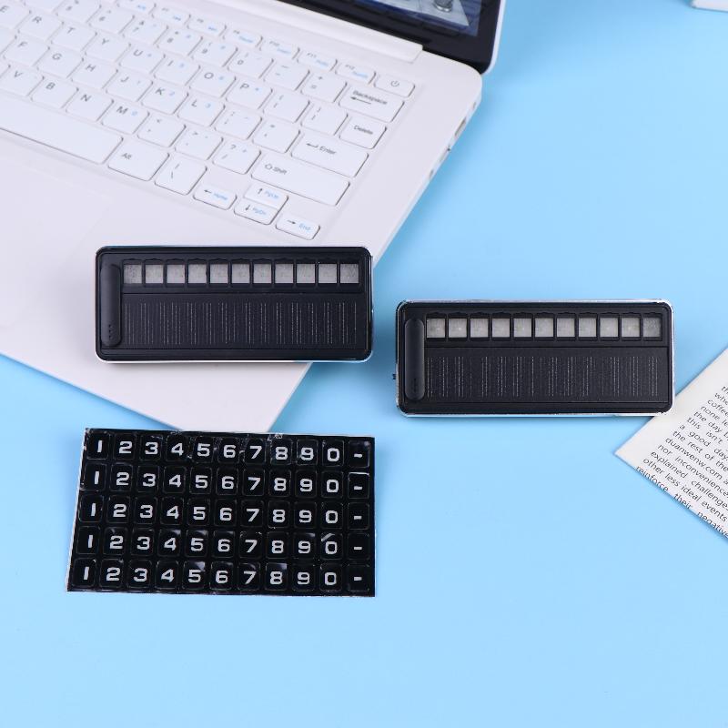 1ks solární auto telefonní číslo LED osvětlení dočasné parkovací karty skryté desky parkovací zastávka více čísel parkovací gadgety