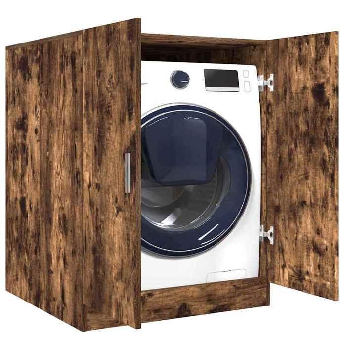 VidaXL Meuble pour Machine à Laver, Armoire de Machine à Laver avec Rangement, Meuble pour Lave-linge de Salle de Bain 813194
