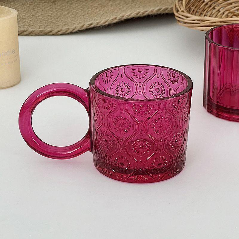 Glass Mugs Niche Design Mugs with Handle Household MugsMilk Coffee Mugs