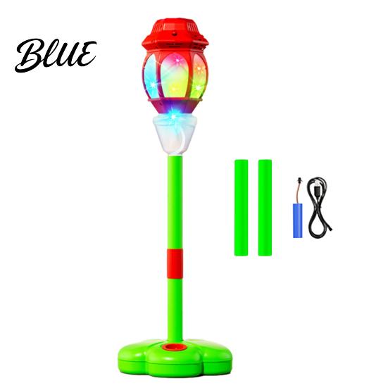 Spring Summer Party Bubbles Automatic Bubble Machine for Kids Blower with Lights And Music Adjustable Height 17-38 Stand Inches Vertical Tower