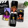 RP57 Poppin Zwart Meisje Nieuwe High-End Schelp Telefoonhoesje voor iPhone 16 15 14 13 12 Pro Max Plus Mini