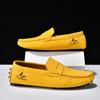 Zapatos de Conducir Clásicos Británicos de Cuero sin Cordones para Pareja, Tallas Grandes 35-49.