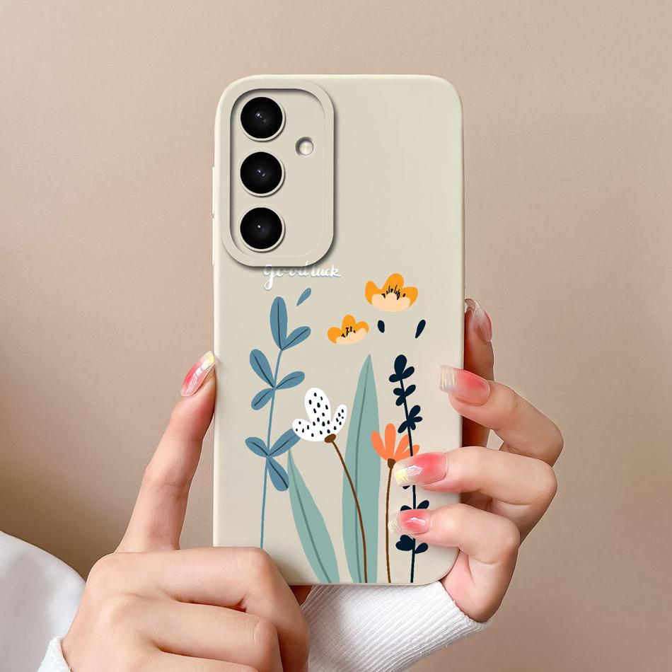 Case For Samsung S24 Plus Ultra Dinosaur Soft Liquid Silicone Lens Protection Anti Choc Cover For Galaxy S 24 S24+ S24Ultra Capa