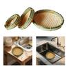 Woven Basket Tray Multipurpose Round Fruit Basket for Kitchen Home Party