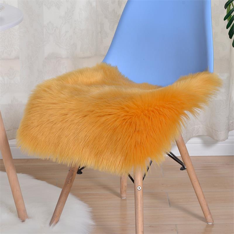 Australian Winter Faux Wool Plush Seat and Sofa Cushion, Chair Pad, and Bedroom Rug Floor Mat