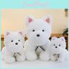 West Highland White Terrier Hund Plüschtier Mit Pp-Baumwollfüllung Für Kinder Und Schlafdekoration