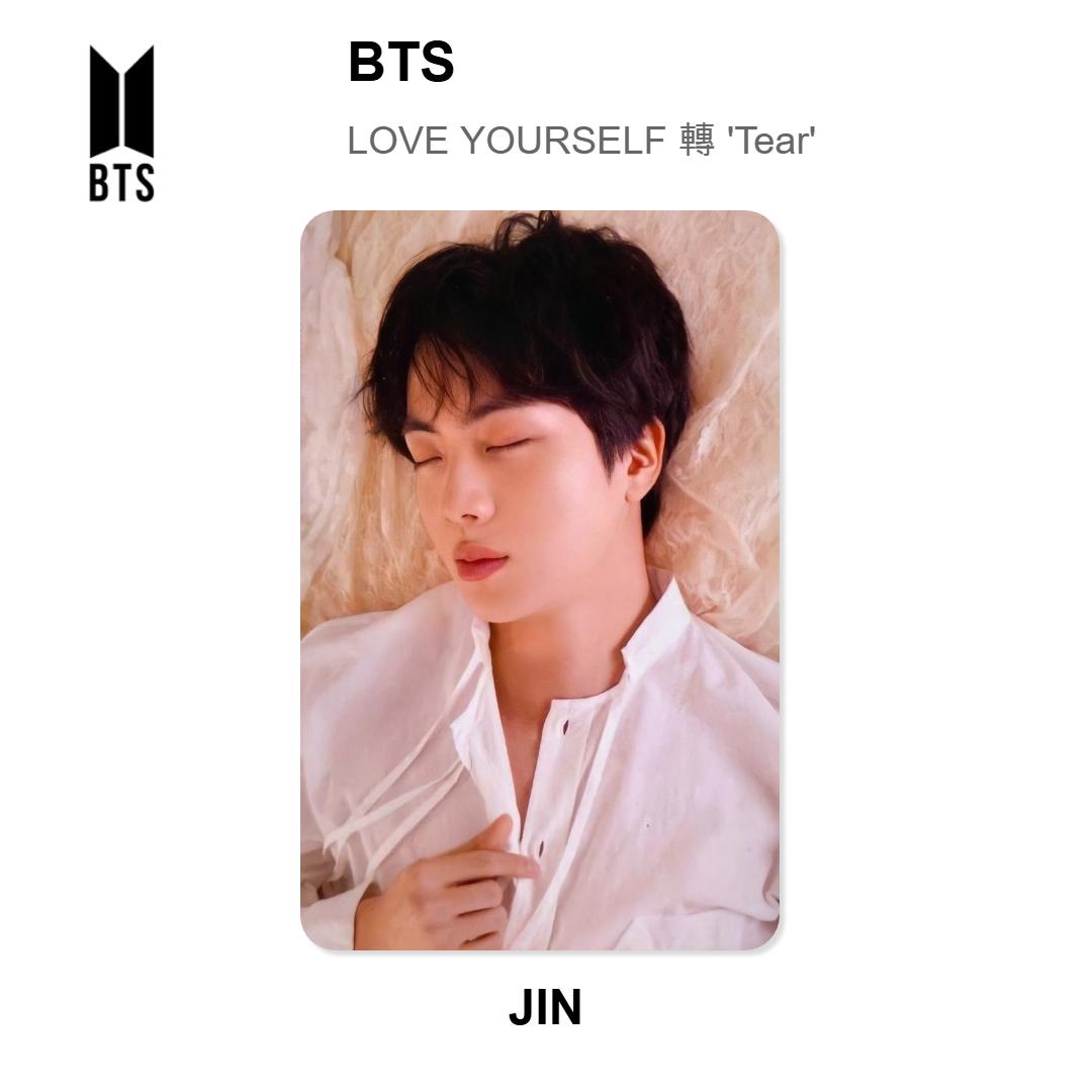 Официальная фотокарточка BTS LOVE YOURSELF Tear Jin 03 beige