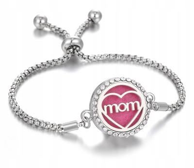 Steel Aromatherapy Bracelet For Mom B08