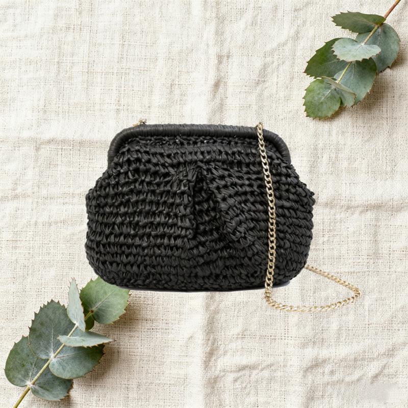 

2024 Summer Women s Versatile Straw Woven Handbag - Casual Seaside Vacation Shoulder Crossbody Bag
